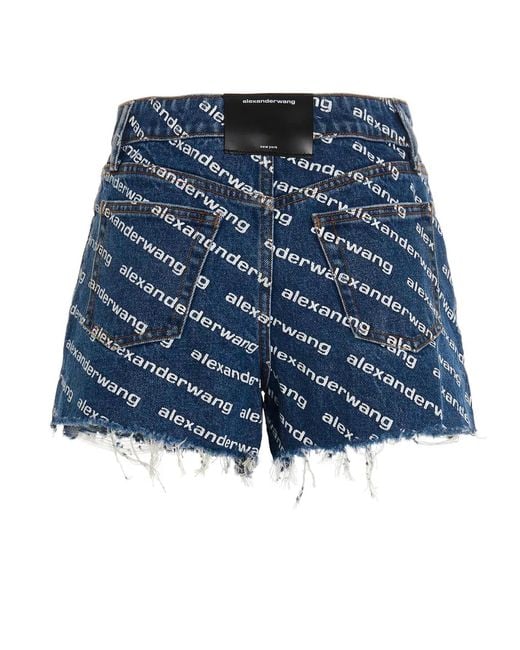 Alexander Wang Blue 'Bite' Shorts