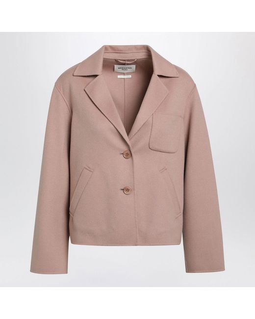 Weekend by Maxmara Natural Cropped Wool Jacket