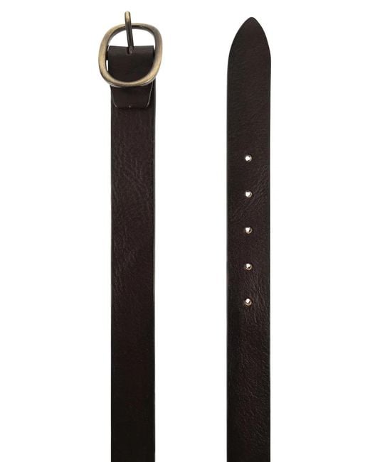 Alberto Luti Brown Classic Full Grain Leather Belt for men