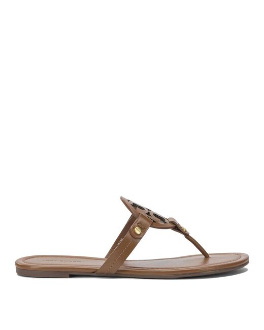 Tory Burch Brown Leather Sandals