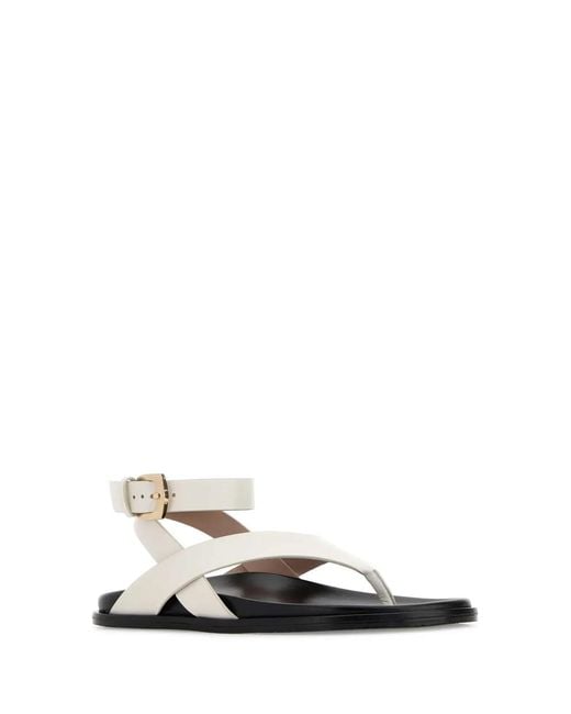Stuart Weitzman White Marykate Sandal