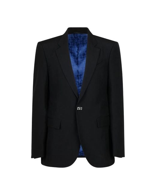 Givenchy Blue Slim Fit Wool Jacket for men