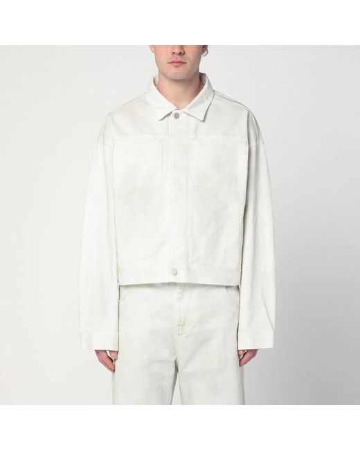 Entire studios White Denim Jacket for men