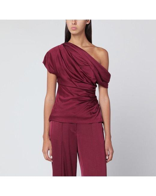 Jonathan Simkhai Red Phoebe Top