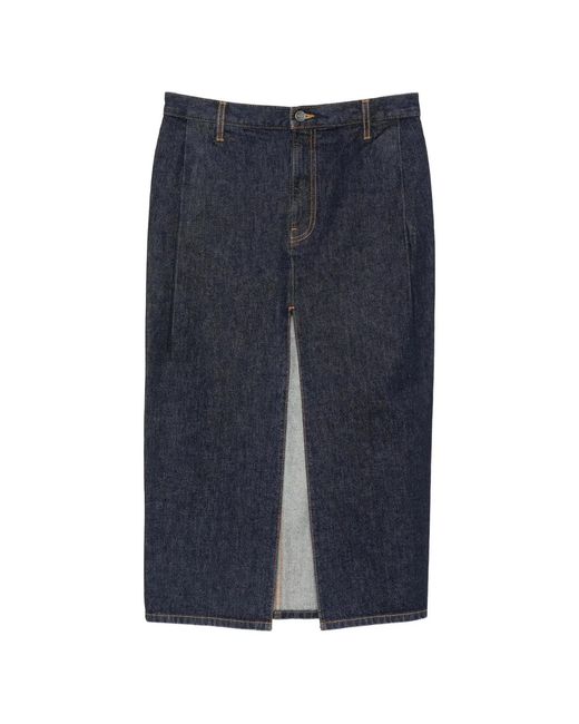 Khaite Blue Anden Skirt
