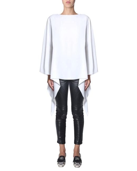 Alberta Ferretti White Oversize Fit Blouse