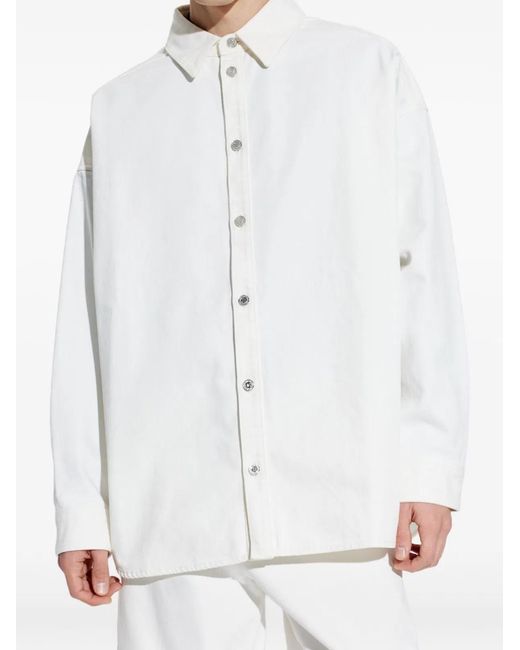 Balmain White Cotton Shirt for men