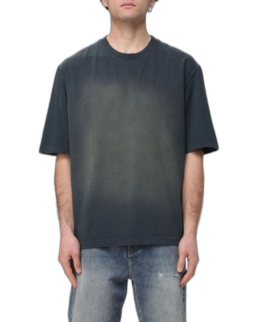 Golden Goose Deluxe Brand Blue Journey T-Shirt Dyed Gauze C for men