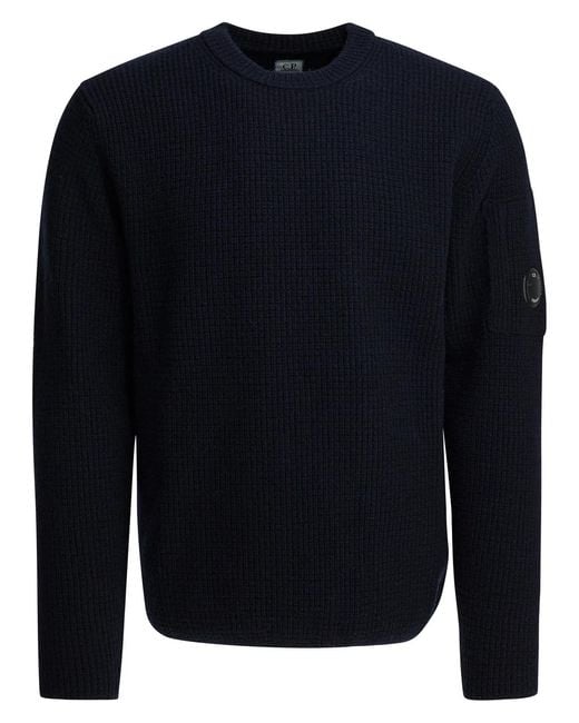 C P Company Blue C.P.Company Wool Polyamide Knitwear for men