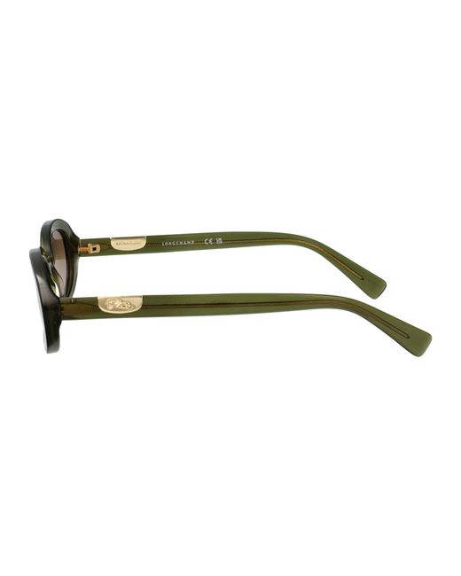 Longchamp Green Transparent Acetate Sunglasses