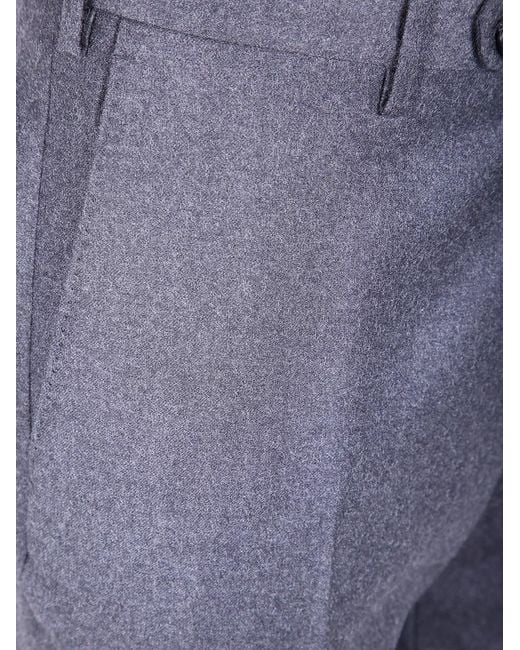 Incotex Blue "Chino Slim Fit" Trousers for men