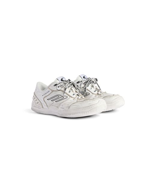 Balenciaga White Leather Upper Rubber Sole Shoes