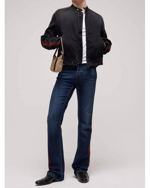 Gucci Blue Stonewashed Zip Jacket for men