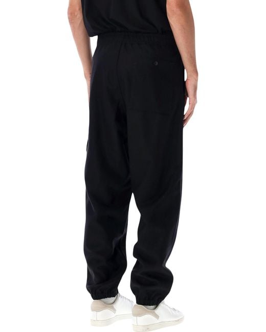 Stone Island Black Ghost Wool Pants for men