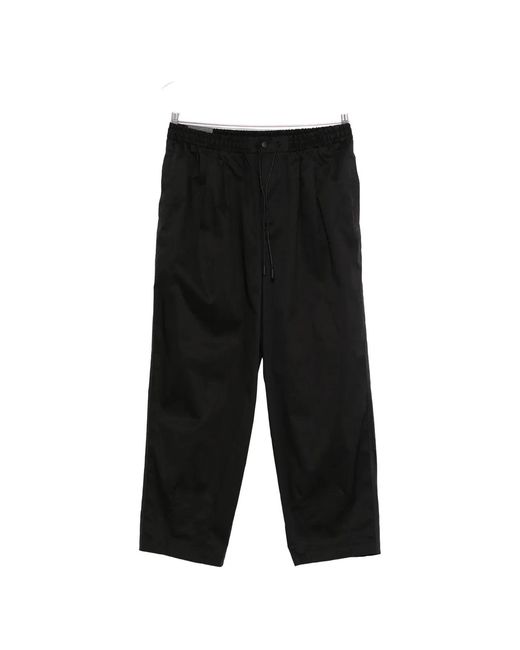 PT Torino Black Wide Trousers for men