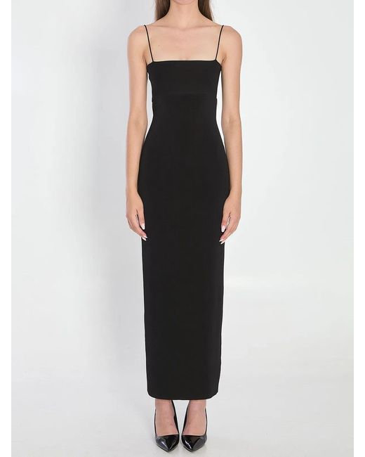 Alexander Wang Black Midi Slip Dress