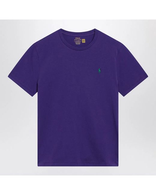 Polo Ralph Lauren Purple Custom Slim-Fit Cotton T-Shirt for men