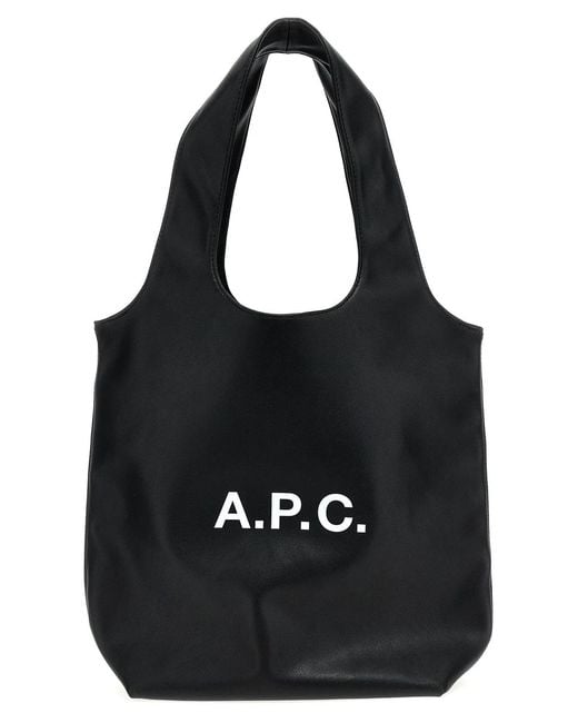 A.P.C. Black 'Ninon' Small Shopping Bag