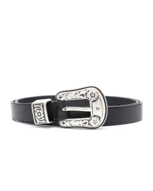 Golden Goose Deluxe Brand Black Leather Belt