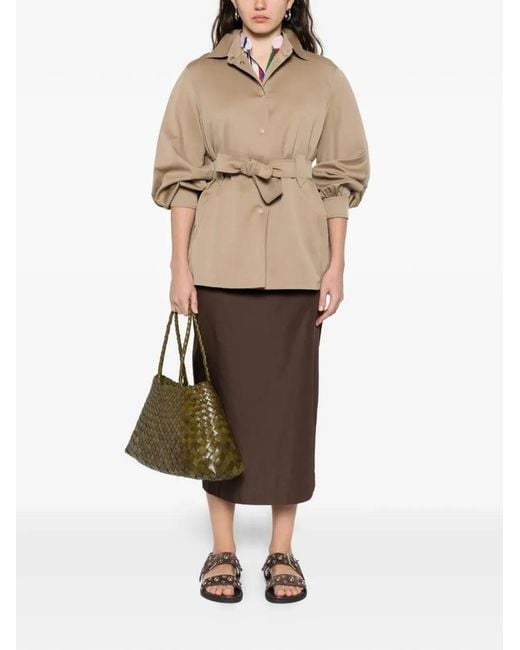 Max Mara Natural Belted Fitted Jacket
