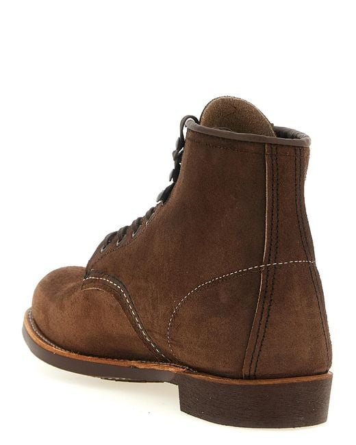 Red Wing Brown Shoes 'Blacksmith' Lace-Up Ankle Boots for men