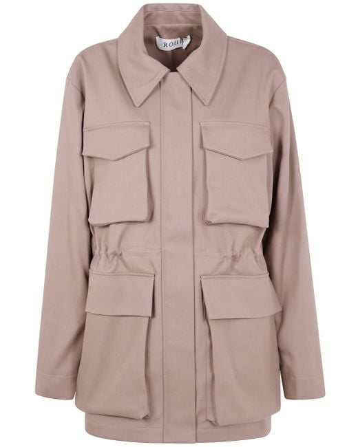 Rohe Pink Field Jacket With Waist Adjuster