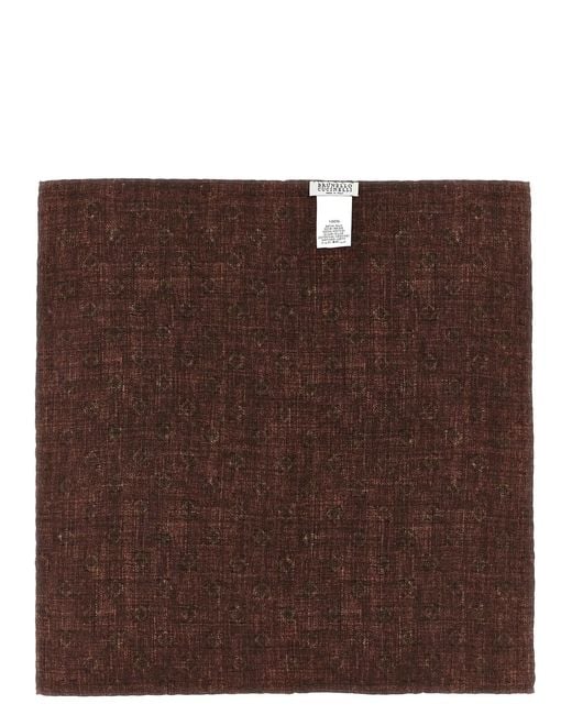 Brunello Cucinelli Red Double-Face Pocket Clutch for men