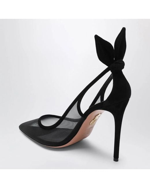 Aquazzura Black Bow Tie Pumps