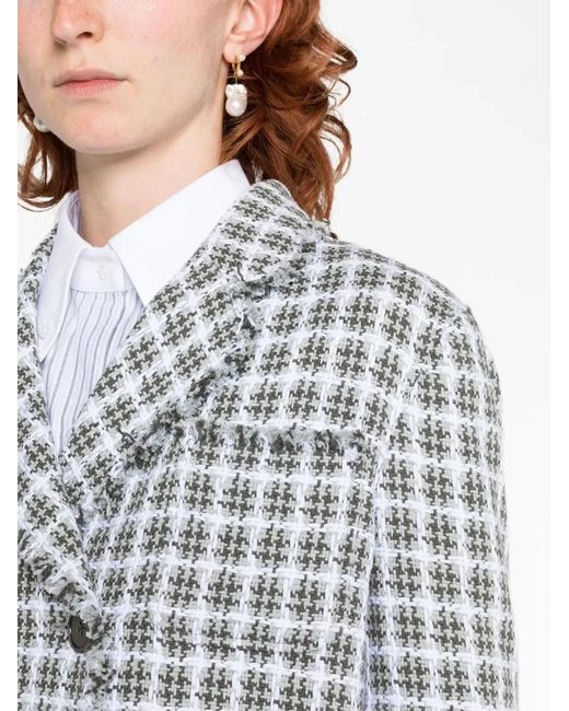 Thom Browne Gray Cotton Cropped Sportcoat