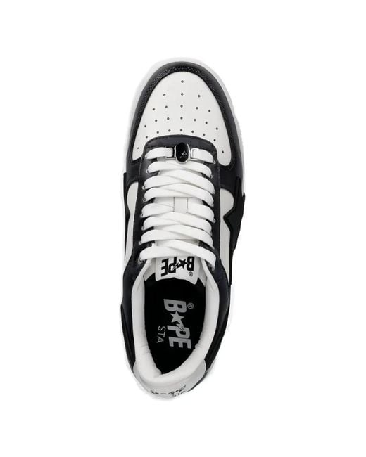 A Bathing Ape White Sta #1 M2" Sneakers