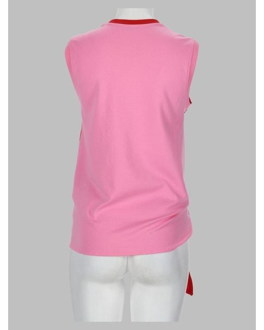 J.W. Anderson Red Tank Top Con Nodo