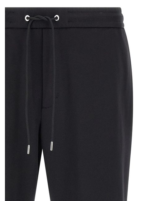 Moncler Blue Logo Patch Joggers for men