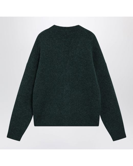 AMI Green Bottle Ami De Coeur Cardigan for men
