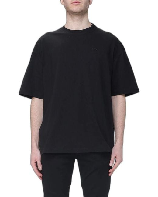 DIESEL Black T-Boggy-Megoval-D Oversized T-Shirt for men