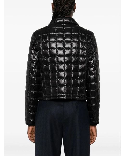 Fay Black Nylon Quilted Toggle Jacket