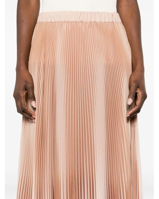 Fabiana Filippi Pink Pleated Long Skirt