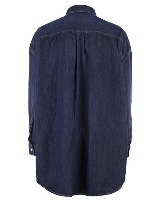 Polo Ralph Lauren Blue Long-Sleeved Denim Shirt
