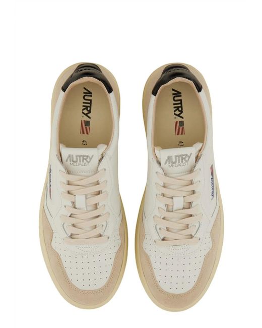 Autry White Sneaker "Medalist Low" for men