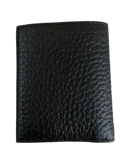 The Bridge Black Grained Leather Wallet