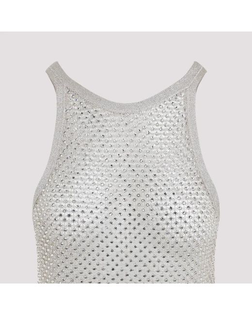 Tom Ford Gray Lurex Knit Top