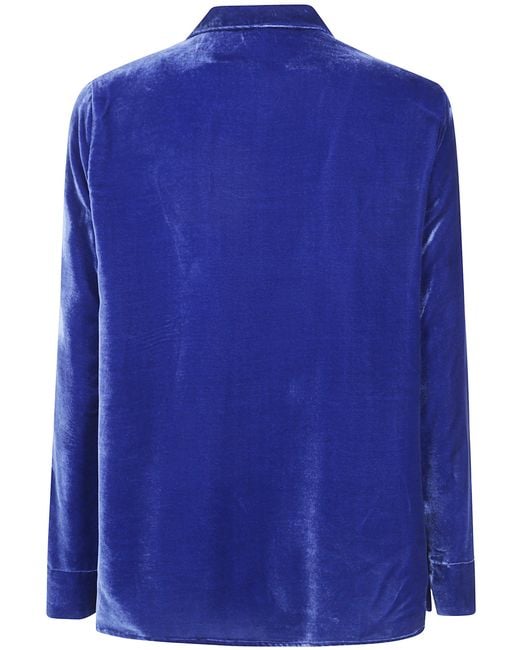 Whyci Blue Flared Shirt