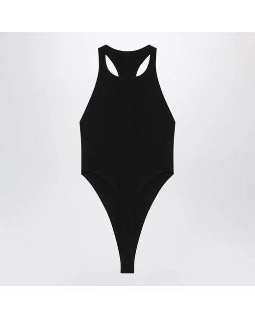 ANDAMANE Black Jersey Bodysuit