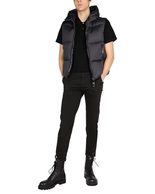 Tatras Black Hooded Vest for men