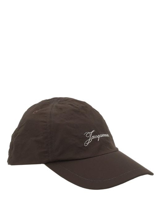 Jacquemus Brown Logo Baseball Cap