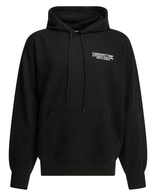Carhartt Black Sean Hamilton Cotton Hoodie for men
