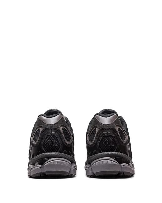 Asics Black Gel-Nyc Suede And Mesh Sneakers