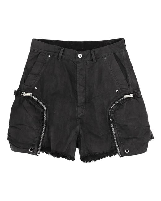 Rick Owens Black "Bauhaus" Shorts for men