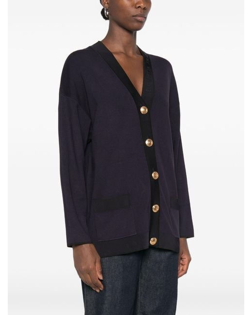 Elisabetta Franchi Blue Viscose Polyamide Sweater