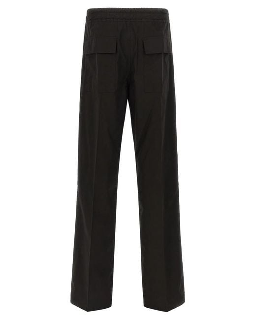 Rick Owens Black 'Dietrich Drawstring' Pants for men