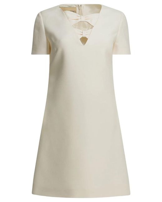 Valentino Natural Virgin Wool Silk Dress